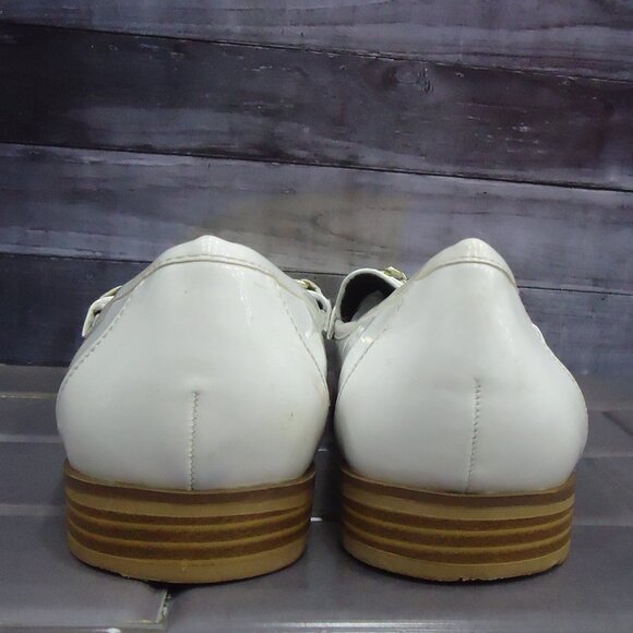 SIZE 8 /41. River Island patent pu leather loafer shoes. main image 4